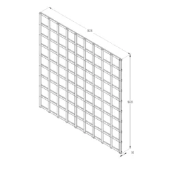 6ft Pine Trellis Panel, Pack Of 3 (W)183cm X (H)183cm -Plant Garden World 6ft pine trellis panel pack of 3 w 183cm x h 183cm5013053173367 18bq