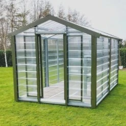 Adman Steel Sheds Multigrow 8x12 Greenhouse With Adjustable Vent -Plant Garden World adman steel sheds multigrow 8x12 greenhouse with adjustable vent5391538910363 01i bq