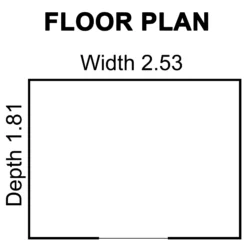 Arrow Greenvale 8x6 Apex Green & White Metal Shed -Plant Garden World arrow greenvale 8x6 apex green white metal shed5013856993278 02t bq