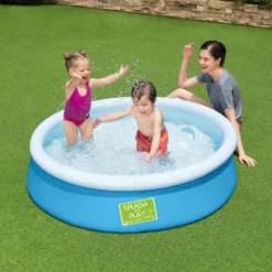 Bestway My First Fast Set Polyester (PES) & PVC Family Swimming Pool (W) 0.6m X (L) 0.6m -Plant Garden World bestway my first fast set polyester pes pvc family swimming pool w 0 6m x l 0 6m6942138974980 02i bq