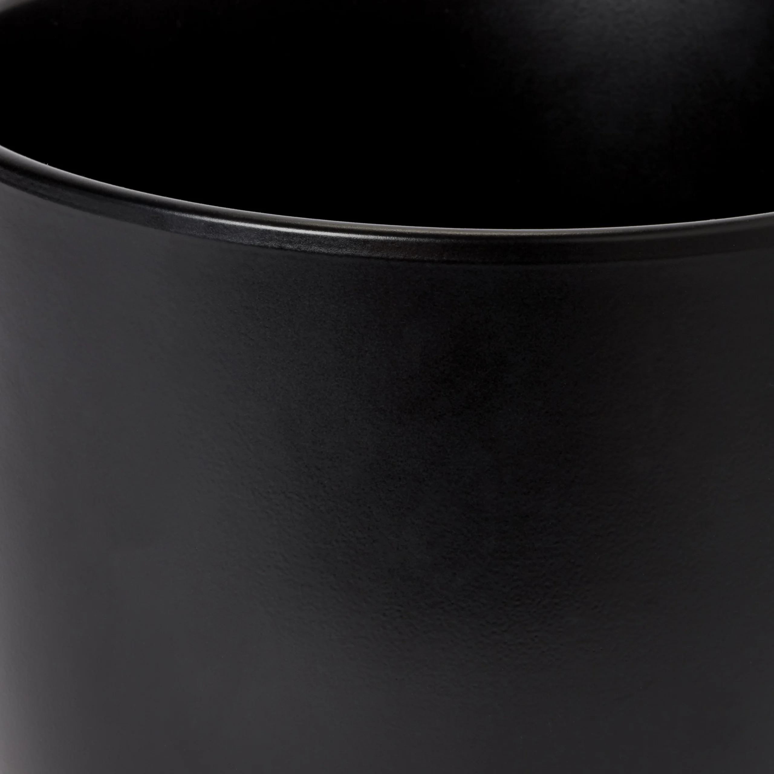 Black Ceramic Round Plant Pot (Dia)21.5cm 2 Black Ceramic Round Plant Pot (Dia)21.5cm - Image 2