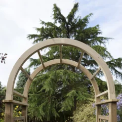 Blooma Chiltern Round Top Softwood Arch - Assembly Service Included -Plant Garden World blooma chiltern round top softwood arch assembly service included5397007111682 37c bq