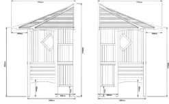 Blooma Elegant Corner Arbour, (H)2500mm (W)1730mm (D)1730mm - Assembly Required -Plant Garden World blooma elegant corner arbour h 2500mm w 1730mm d 1730mm assembly required5397007007732 01t BQ