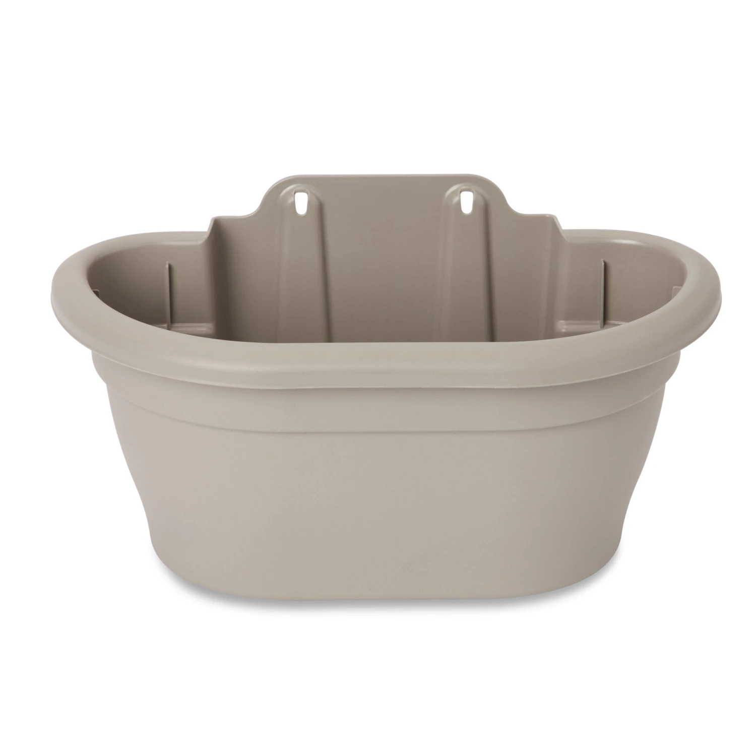 Blooma Florus Taupe Plastic Oval Trough 1 Blooma Florus Taupe Plastic Oval Trough