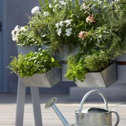 Blooma Rural Argent Metal Rectangular Trough -Plant Garden World blooma rural argent metal rectangular trough3663602733911 02bq