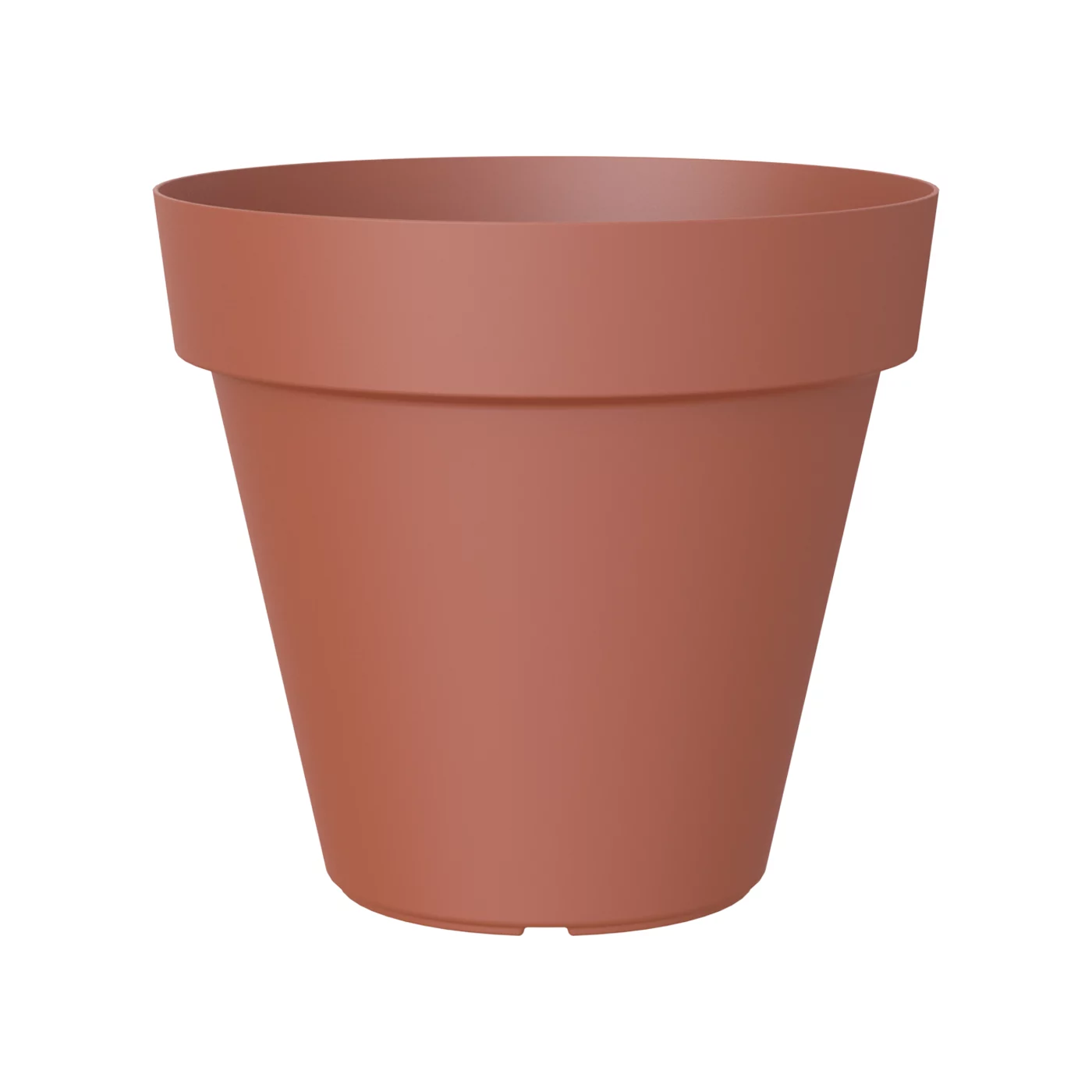 Capri Terracotta Polypropylene (PP) Plain Round Plant Pot (Dia)30cm 1 Capri Terracotta Polypropylene (PP) Plain Round Plant Pot (Dia)30cm