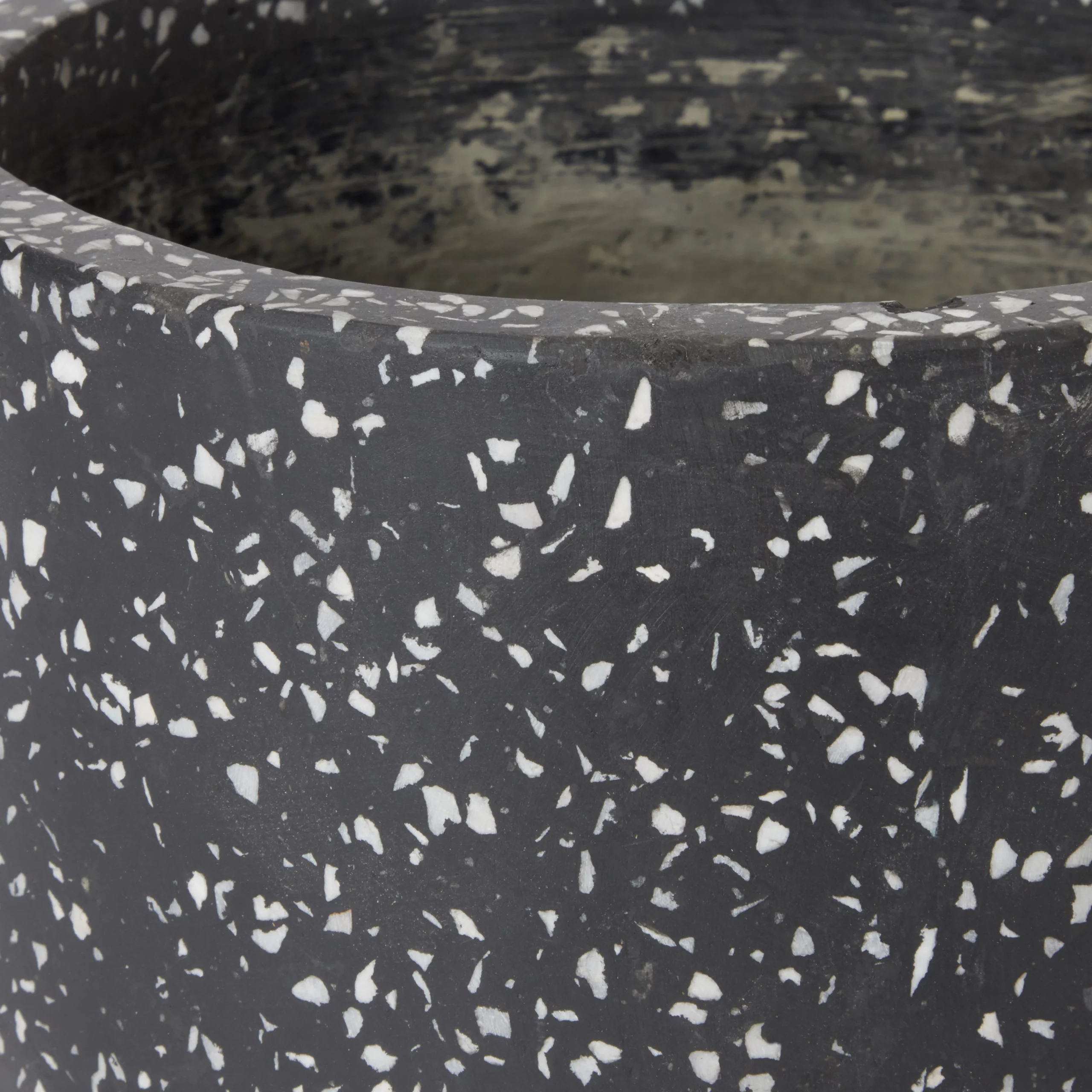 Charcoal Speckled Plant Pot (Dia)21.2cm 2 Charcoal Speckled Plant Pot (Dia)21.2cm - Image 2