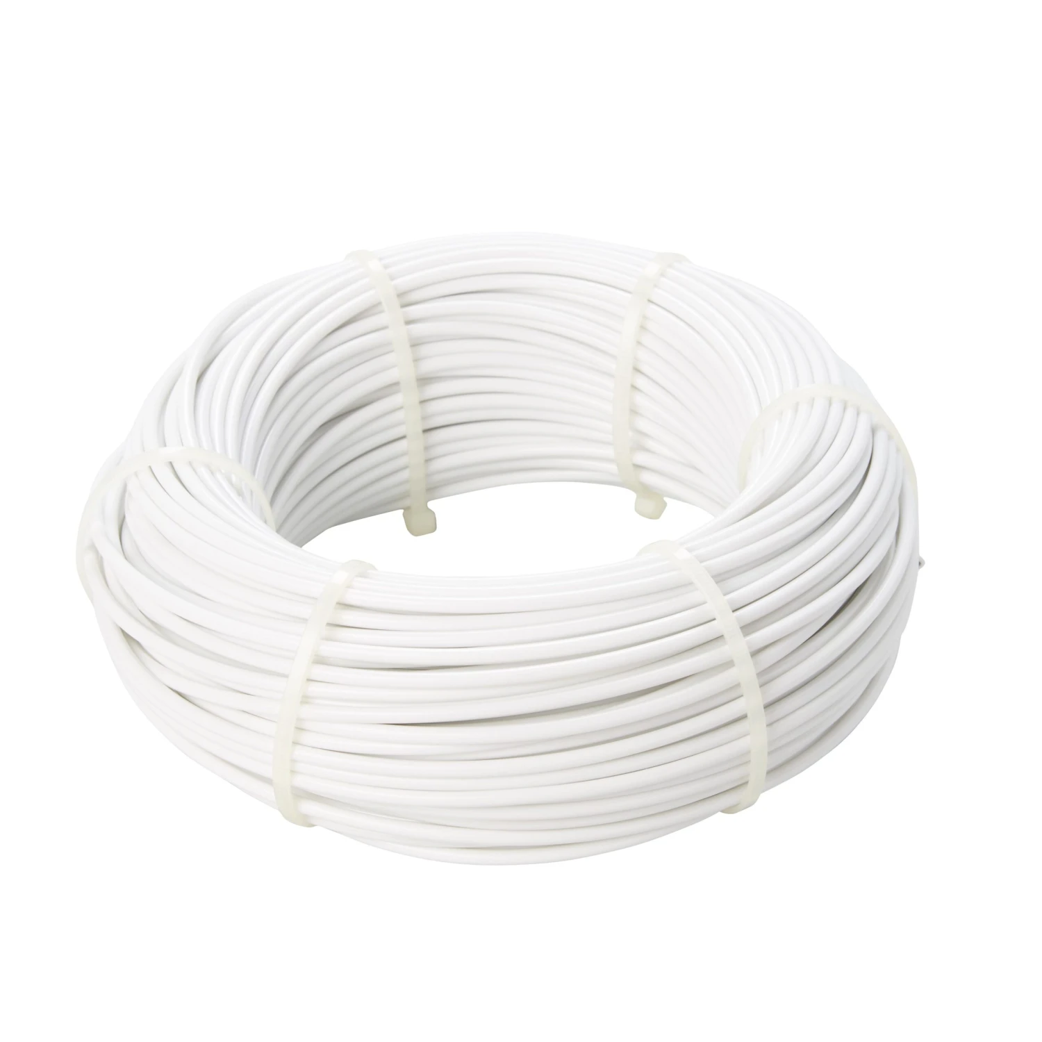 Diall White PVC & Steel Cable, (L)60m (Dia)1.2mm