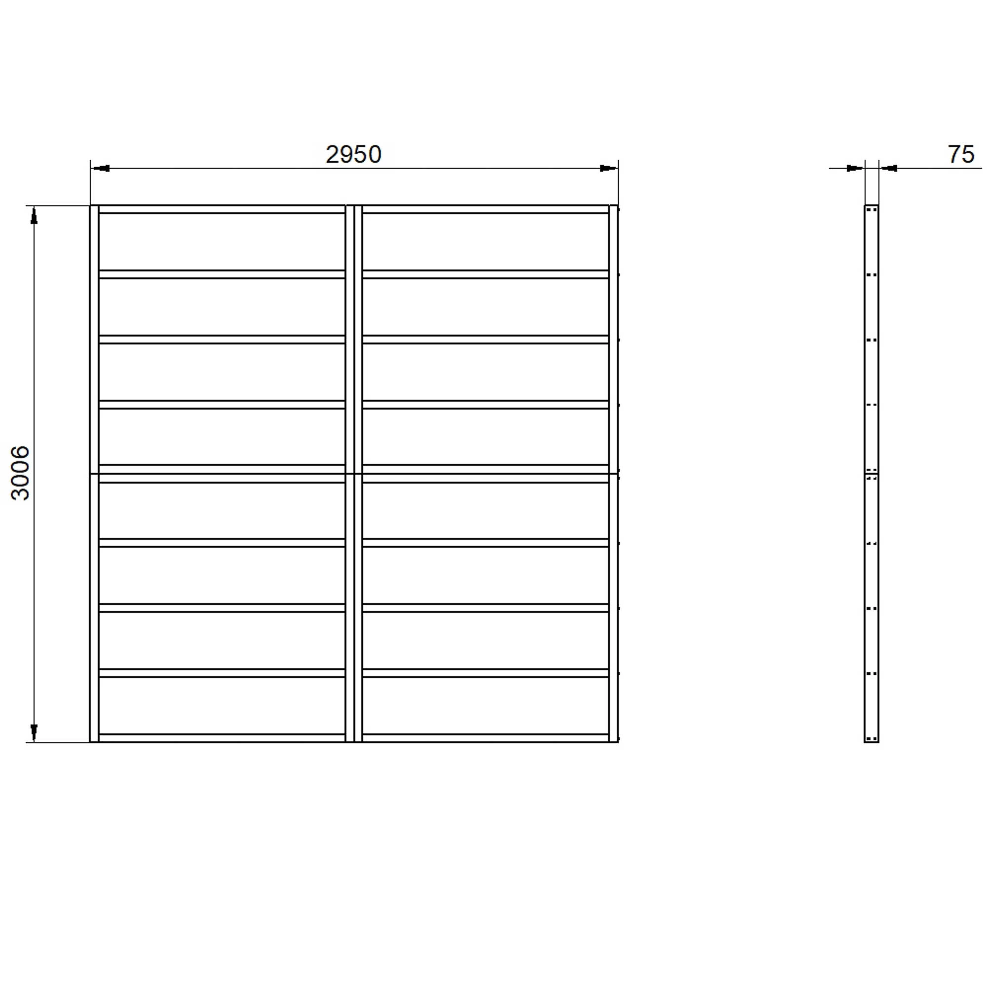 Forest 10x10 Timber Shed Base (L) 301cm X (W) 295cm - Assembly Service Included 3 Forest 10x10 Timber Shed Base (L) 301cm X (W) 295cm - Assembly Service Included - Image 3