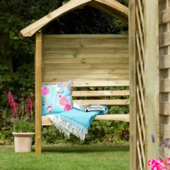 Forest Cadiz Arbour, (H)1970mm (W)1690mm (D)730mm - Assembly Required -Plant Garden World forest cadiz arbour h 1970mm w 1690mm d 730mm assembly required5013053132746 02i bq