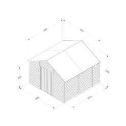 Forest Garden 10x10 Apex Dip Treated Shiplap Wooden Shed With Floor (Base Included) 14 Forest Garden 10x10 Apex Dip Treated Shiplap Wooden Shed With Floor (Base Included) -Plant Garden World forest garden 10x10 apex dip treated shiplap wooden shed with floor base included 5013053192931 02t