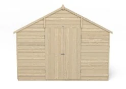 Forest Garden 10x10 Ft Apex Overlap Wooden 2 Door 4 Windows Shed With Floor - Assembly Service Included -Plant Garden World forest garden 10x10 ft apex overlap wooden 2 door 4 windows shed with floor assembly service included5013053178027 02c bq