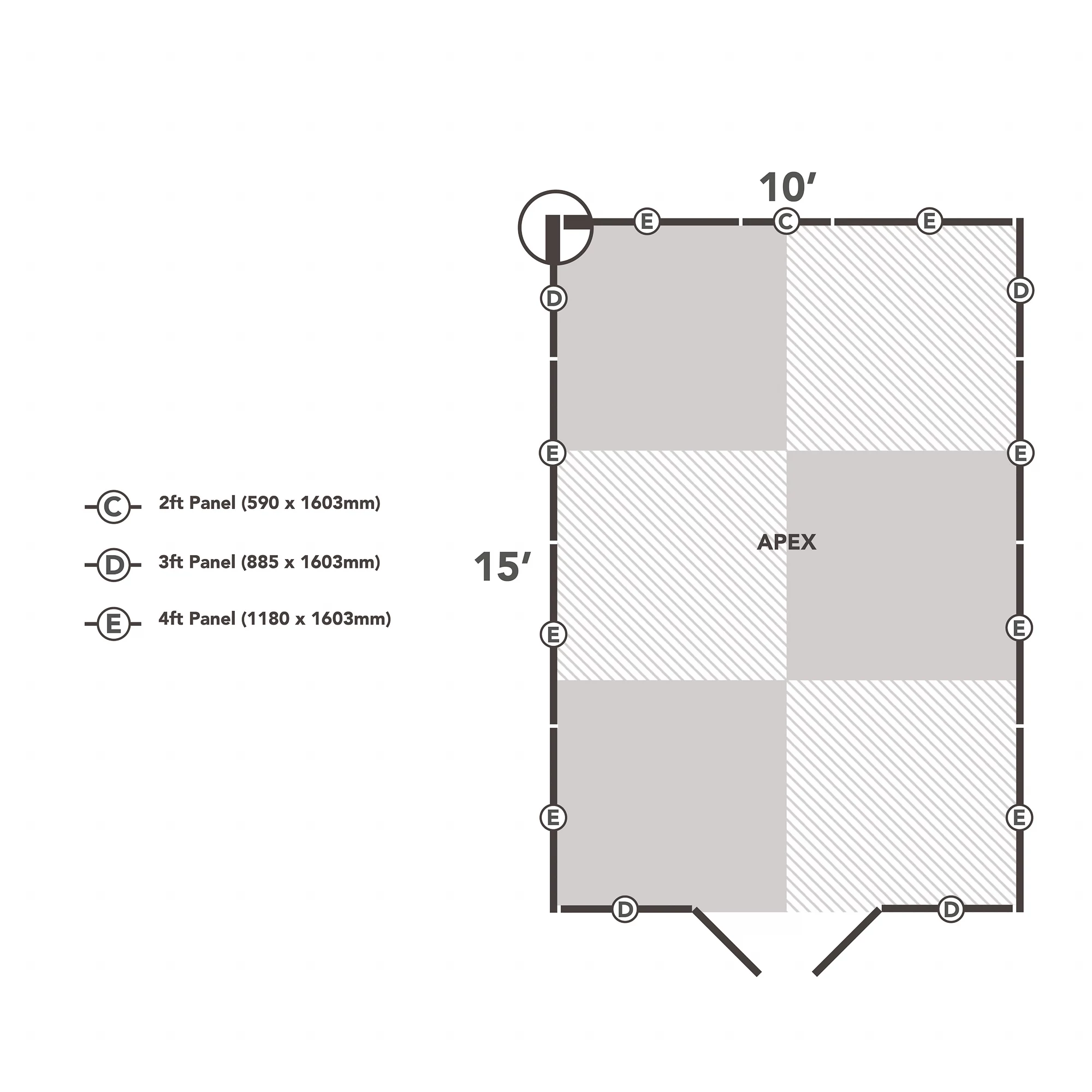 Forest Garden 10x15 Apex Dip Treated Shiplap Wooden Shed With Floor - Assembly Service Included 7 Forest Garden 10x15 Apex Dip Treated Shiplap Wooden Shed With Floor - Assembly Service Included - Image 7