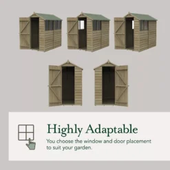 Forest Garden 10x6 Ft Apex Overlap Wooden Shed With Floor -Plant Garden World forest garden 10x6 ft apex overlap wooden shed with floor5013053192801 04t