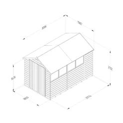 Forest Garden 10x6 Ft Apex Shiplap Wooden Shed With Floor (Base Included) - Assembly Service Included -Plant Garden World forest garden 10x6 ft apex shiplap wooden shed with floor base included assembly service included5013053194089 02t