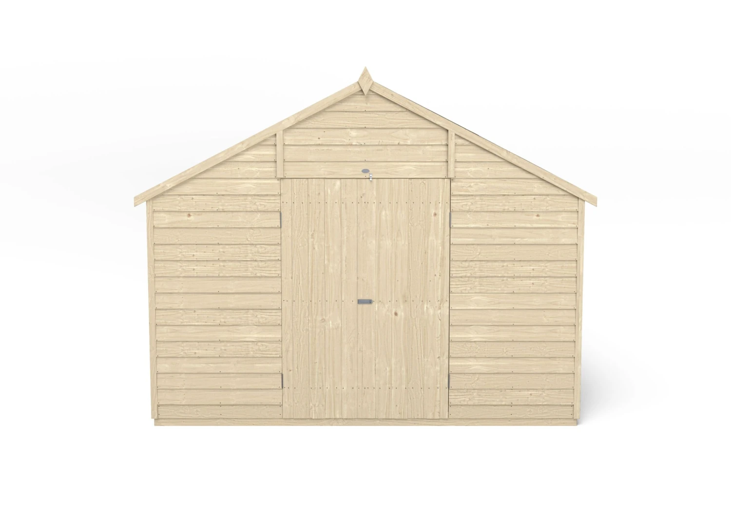 Forest Garden 20x10 Ft Apex Overlap Wooden 2 Door 8 Windows Shed With Floor - Assembly Service Included 3 Forest Garden 20x10 Ft Apex Overlap Wooden 2 Door 8 Windows Shed With Floor - Assembly Service Included - Image 3