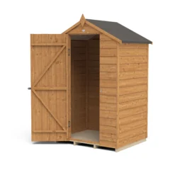 Forest Garden 4x3 Apex Dip Treated Overlap Wooden Shed With Floor -Plant Garden World forest garden 4x3 apex dip treated overlap wooden shed with floor5013053176696 21c bq