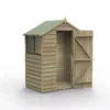 Forest Garden 5x3 Apex Pressure Treated Overlap Wooden Shed With Floor (Base Included) - Assembly Service Included