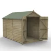 Forest Garden 6x10 Apex Pressure Treated Overlap Wooden Shed With Floor - Assembly Service Included