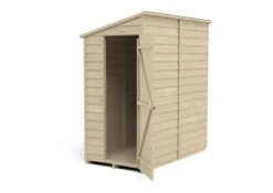 Forest Garden 6x3 Ft Pent Overlap Wooden Shed With Floor - Assembly Service Included -Plant Garden World forest garden 6x3 ft pent overlap wooden shed with floor assembly service included5013053178317 21c bq