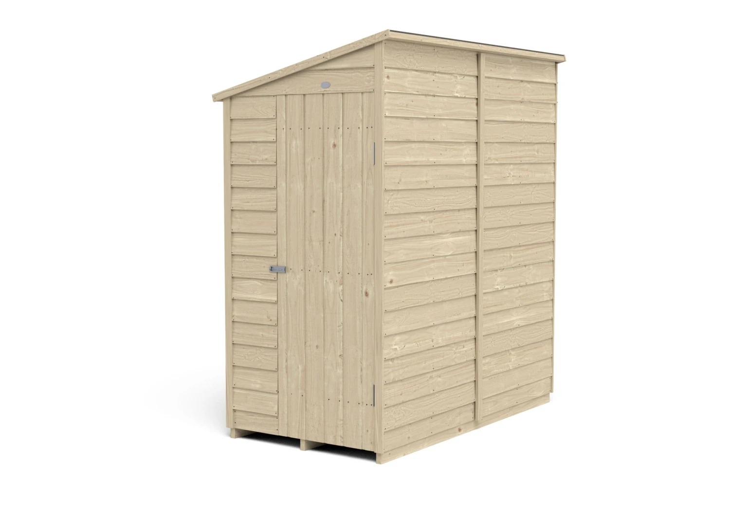 Forest Garden 6x3 Ft Pent Overlap Wooden Shed With Floor 2 Forest Garden 6x3 Ft Pent Overlap Wooden Shed With Floor - Image 2