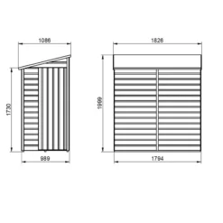 Forest Garden 6x3 Ft Pent Shiplap Wooden Shed With Floor - Assembly Service Included -Plant Garden World forest garden 6x3 ft pent shiplap wooden shed with floor assembly service included5013053182758 01t bq