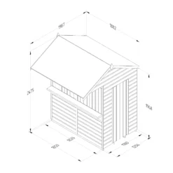 Forest Garden 6x4 Apex Dip Treated Shiplap Wooden Shed With Floor -Plant Garden World forest garden 6x4 apex dip treated shiplap wooden shed with floor5013053189948 01t