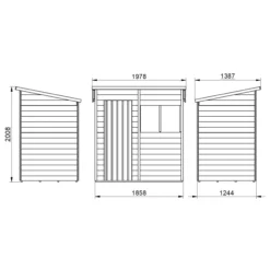 Forest Garden 6x4 Pent Dip Treated Overlap Wooden Shed With Floor (Base Included) - Assembly Service Included 13 Forest Garden 6x4 Pent Dip Treated Overlap Wooden Shed With Floor (Base Included) - Assembly Service Included -Plant Garden World forest garden 6x4 pent dip treated overlap wooden shed with floor base included assembly service included5013053178362 01t bq
