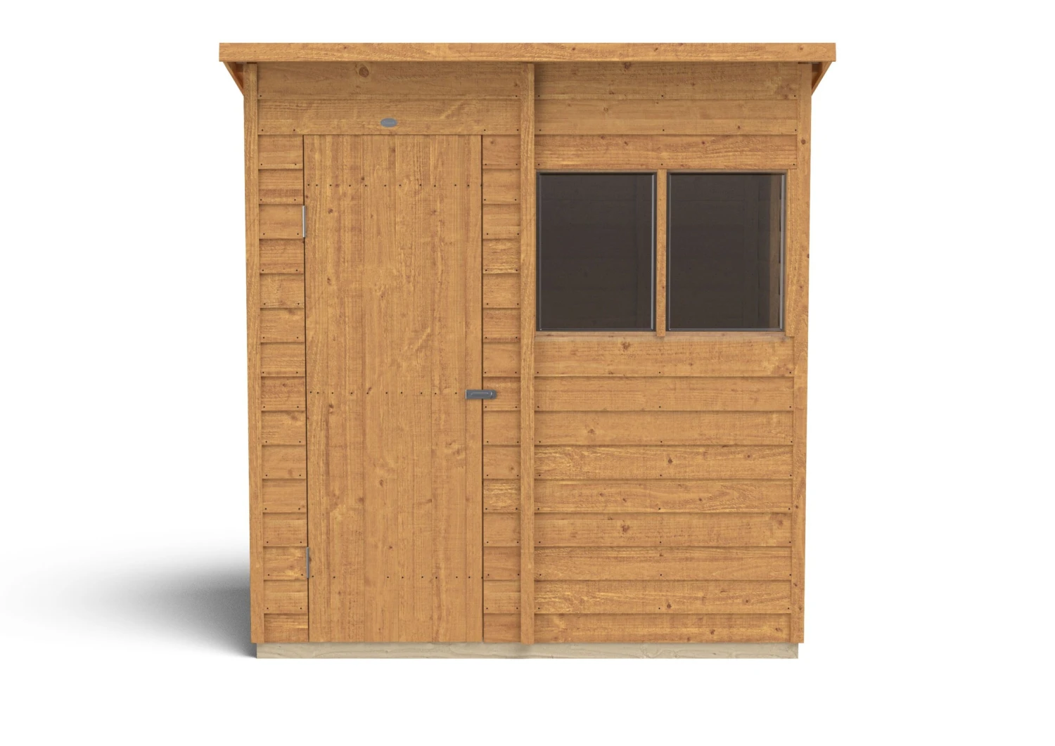 Forest Garden 6x4 Pent Dip Treated Overlap Wooden Shed With Floor (Base Included) - Assembly Service Included 3 Forest Garden 6x4 Pent Dip Treated Overlap Wooden Shed With Floor (Base Included) - Assembly Service Included - Image 3