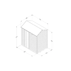 Forest Garden 6x4 Reverse Apex Dip Treated Shiplap Wooden Shed With Floor - Assembly Service Included -Plant Garden World forest garden 6x4 reverse apex dip treated shiplap wooden shed with floor assembly service included5013053193433 02t