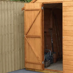 Forest Garden 6x4 Reverse Apex Dip Treated Shiplap Wooden Shed With Floor (Base Included) -Plant Garden World forest garden 6x4 reverse apex dip treated shiplap wooden shed with floor base included 5013053193921 36c