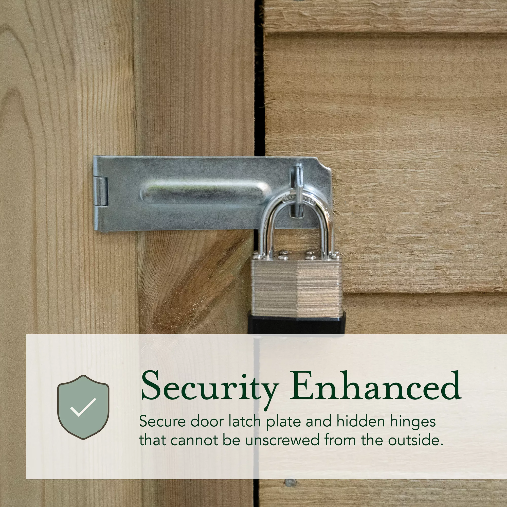 Forest Garden 6x4 Reverse Apex Pressure Treated Overlap Wooden Shed With Floor 8 Forest Garden 6x4 Reverse Apex Pressure Treated Overlap Wooden Shed With Floor - Image 8