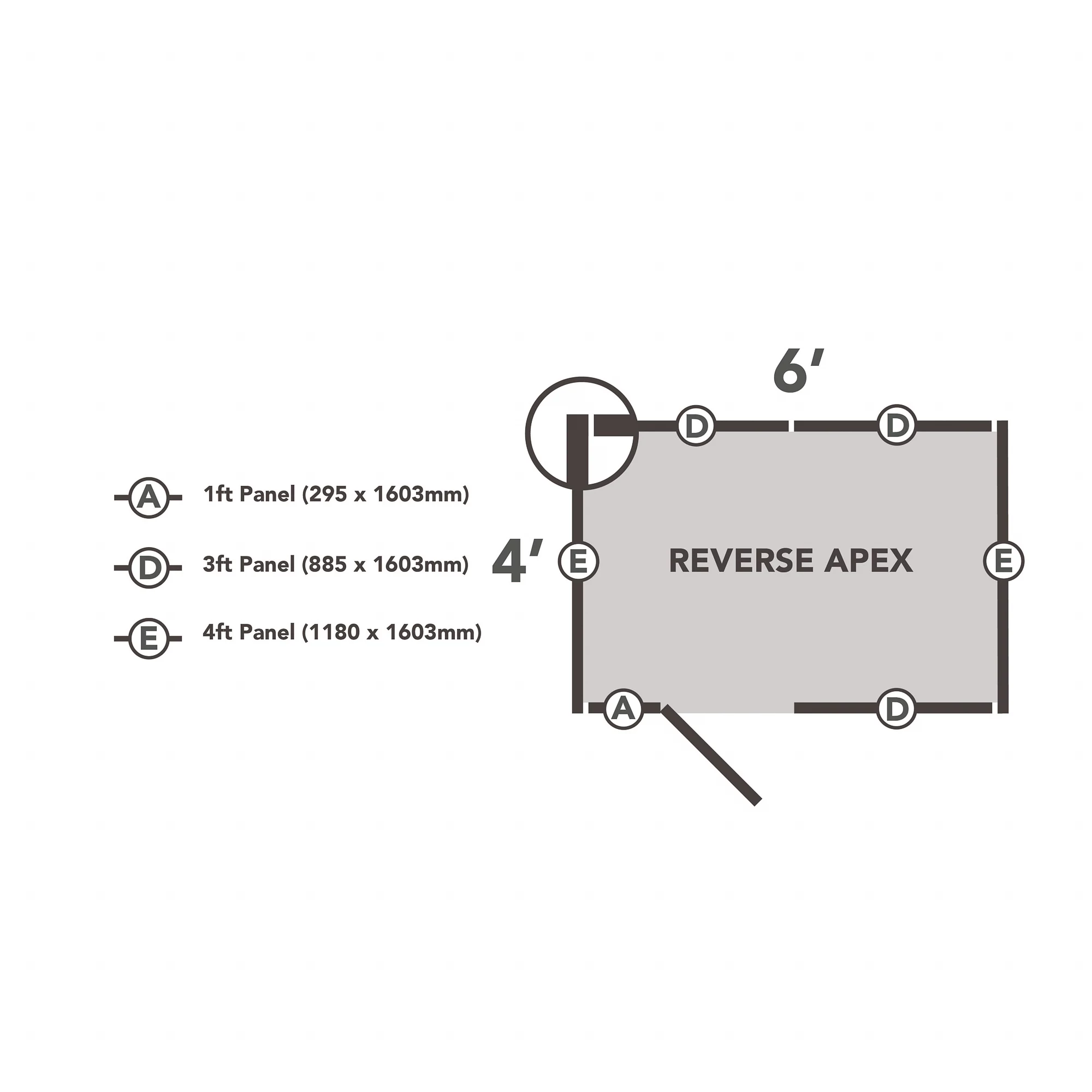 Forest Garden 6x4 Reverse Apex Pressure Treated Overlap Wooden Shed With Floor 10 Forest Garden 6x4 Reverse Apex Pressure Treated Overlap Wooden Shed With Floor - Image 10