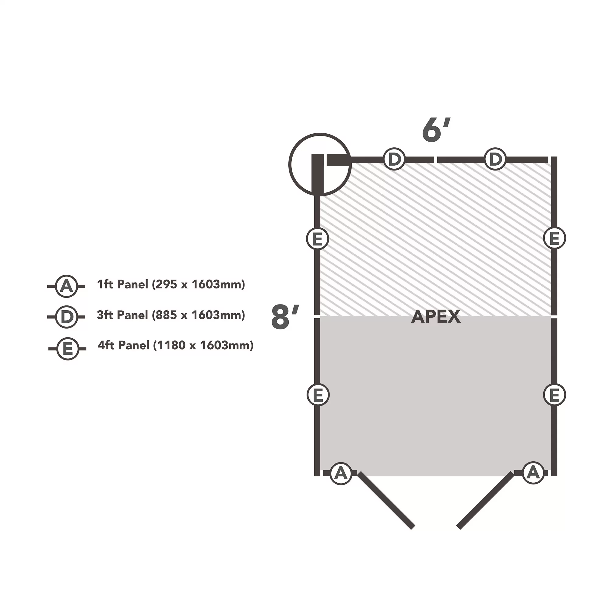 Forest Garden 6x8 Apex Dip Treated Shiplap Wooden Shed With Floor (Base Included) - Assembly Service Included 3 Forest Garden 6x8 Apex Dip Treated Shiplap Wooden Shed With Floor (Base Included) - Assembly Service Included - Image 3