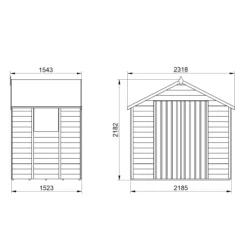 Forest Garden 7x5 Apex Dip Treated Overlap Wooden Shed With Floor -Plant Garden World forest garden 7x5 apex dip treated overlap wooden shed with floor5013053177778 01t bq