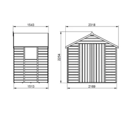 Forest Garden 7X5 Apex Dip Treated Shiplap Shed With Floor - Assembly Service Included -Plant Garden World forest garden 7x5 apex dip treated shiplap shed with floor assembly service included5013053182741 01t bq