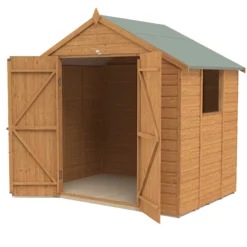 Forest Garden 7X5 Apex Dip Treated Shiplap Shed With Floor - Assembly Service Included -Plant Garden World forest garden 7x5 apex dip treated shiplap shed with floor assembly service included5013053182741 02c bq