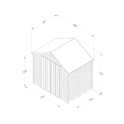 Forest Garden 7x5 Apex Dip Treated Shiplap Wooden Shed With Floor (Base Included) - Assembly Service Included -Plant Garden World forest garden 7x5 apex dip treated shiplap wooden shed with floor base included assembly service included5013053194140 02i