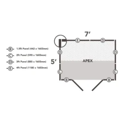 Forest Garden 7x5 Apex Dip Treated Shiplap Wooden Shed With Floor -Plant Garden World forest garden 7x5 apex dip treated shiplap wooden shed with floor5013053194140 01i
