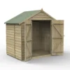 Forest Garden 7x5 Apex Pressure Treated Overlap Wooden Shed With Floor (Base Included) - Assembly Service Included