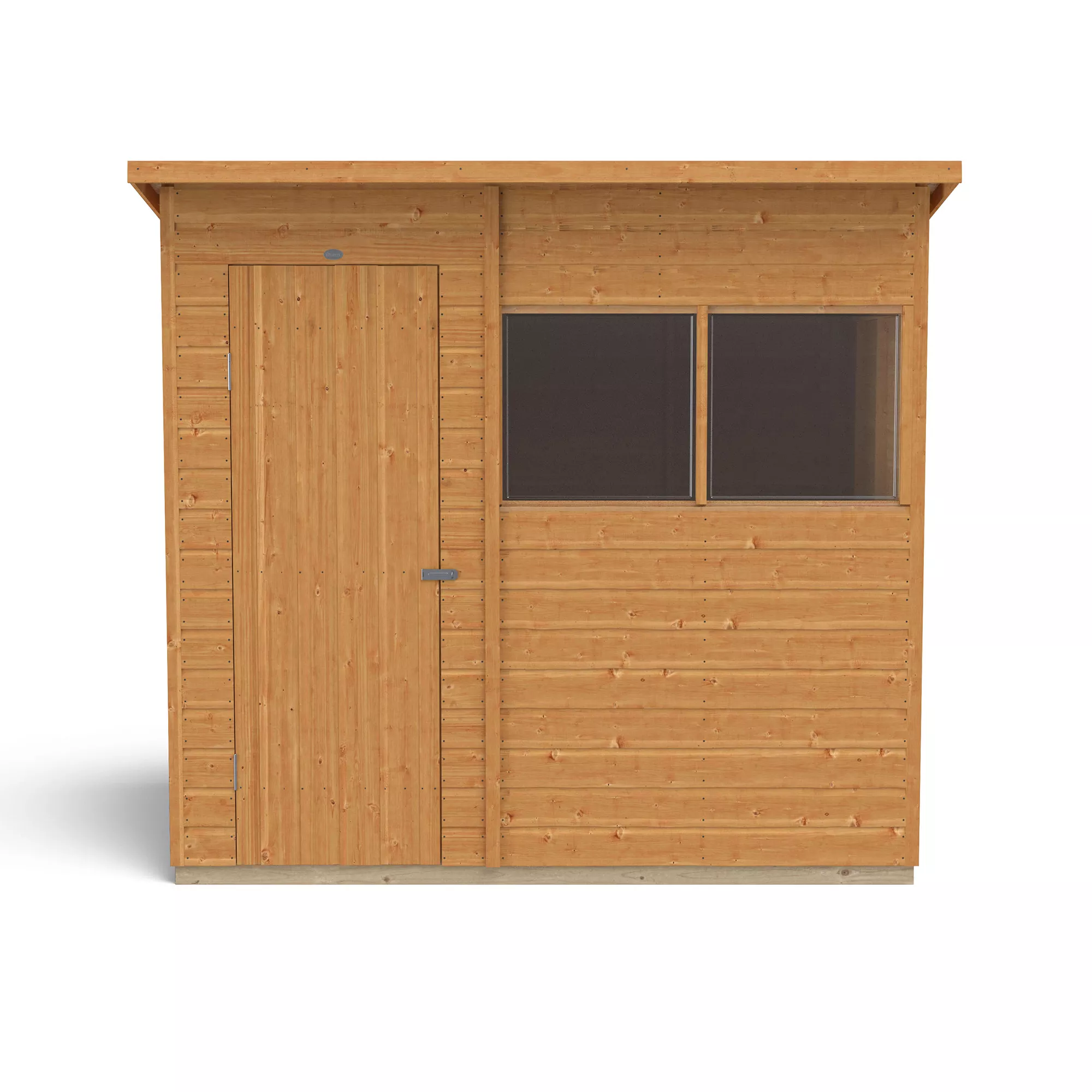 Forest Garden 7x5 Ft Pent Shiplap Wooden 2 Windows Shed With Floor - Assembly Service Included 5 Forest Garden 7x5 Ft Pent Shiplap Wooden 2 Windows Shed With Floor - Assembly Service Included - Image 5