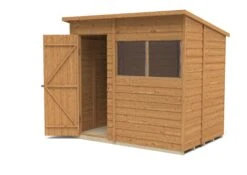Forest Garden 7x5 Pent Dip Treated Overlap Wooden Shed With Floor - Assembly Service Included -Plant Garden World forest garden 7x5 pent dip treated overlap wooden shed with floor assembly service included5013053178447 21c bq