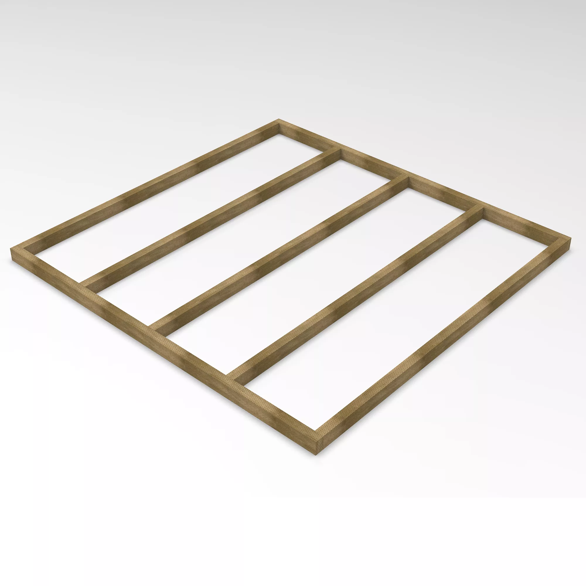 Forest Garden 7x7 Timber Shed Base (L) 206cm X (W) 0.21cm - Assembly Service Included