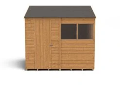 Forest Garden 8x6 Reverse Apex Dip Treated Overlap Wooden Shed With Floor (Base Included) -Plant Garden World forest garden 8x6 reverse apex dip treated overlap wooden shed with floor base included 5013053178225 02c bq