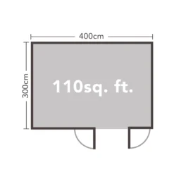 Forest Garden Chiltern 4x3 Toughened Glass Pent Loglap Solid Wood Cabin With Double Door - Assembly Service Included -Plant Garden World forest garden chiltern 4x3 toughened glass pent loglap solid wood cabin with double door assembly service included5013053181669 02t bq