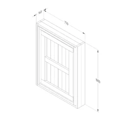 Forest Garden Fold Down Timber Garden Bar (Base Not Required) -Plant Garden World forest garden fold down timber garden bar base not required 5013053192276 02t