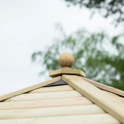 Forest Garden Hexagonal Gazebo With Timber Roof, (W)4.26m (D)3.69m -Plant Garden World forest garden hexagonal gazebo with timber roof w 4 26m d 3 69m5013053163412 04i