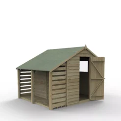 Forest Garden Lean To Shed Kit, (H)2133mm (W)2646mm (D)2420mm - Assembly Service Included