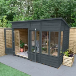 Forest Garden Oakley 10x6 Pent Overlap Solid Wood Summer House With Double Door - Assembly Service Included 7 Forest Garden Oakley 10x6 Pent Overlap Solid Wood Summer House With Double Door - Assembly Service Included -Plant Garden World forest garden oakley 10x6 pent overlap solid wood summer house with double door assembly service included5013053188682 02i bq