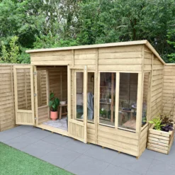 Forest Garden Oakley 10x6 Pent Overlap Solid Wood Summer House With Double Door (Base Included) - Assembly Service Included 8 Forest Garden Oakley 10x6 Pent Overlap Solid Wood Summer House With Double Door (Base Included) - Assembly Service Included -Plant Garden World forest garden oakley 10x6 pent overlap solid wood summer house with double door base included assembly service included5013053188743 03i bq